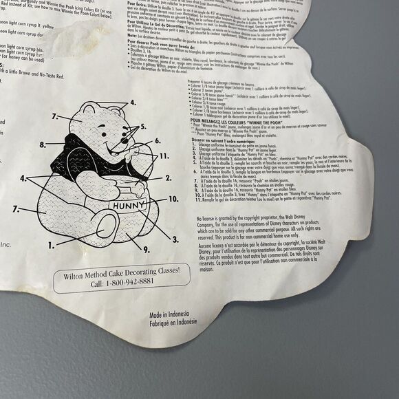 Wilton Winnie the Pooh Cake Pan Honey Pot Vintage Bear 1995 Disney Cartoon Baby - Picture 5 of 9